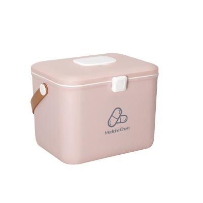 China Portable Medical First Aid Storage Medicine Multilayer Household Kit Box For Kids With Lock for sale