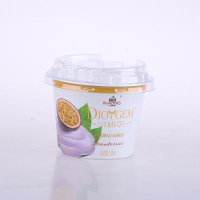 China Double Wall 7oz Wholesale Food Grade Yogurt Hot Sales Plastic Cup With PET Lid for sale