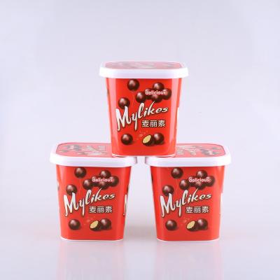 China Wholesale 800ml DOUBLE WALL Disposable Plastic Bowl With Lid For Snack Packing for sale