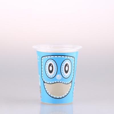 China DOUBLE WALL 160ml Personalized New Design Disposable Plastic Cup For Biscuit Food Packaging for sale