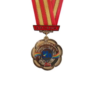 China Hot Sale Europe Custom Design Meritorious Government Service Award Sport Metal Medals for sale