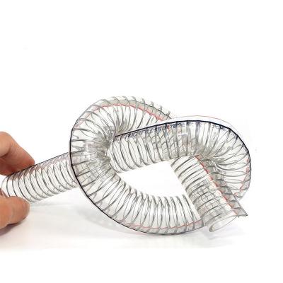 China 1 Inch Flexible Flexible Clear PVC Fiber Braided Vinyl Tubing Water Reinforced Hose for sale