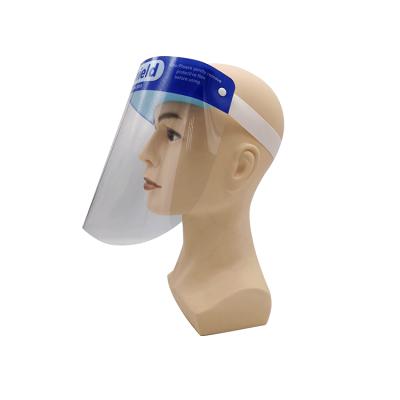 China Full Protective Personal Protective Face Mask Clear Plastic Sun Visor for sale