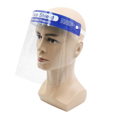 China Anti Tarnishing Sun Visor Disposable Transparent Protective Face Shield Personal Face Shields for sale