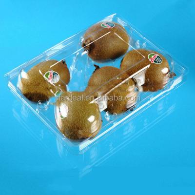 China Eco - Friendly Customized Plastic PET Packaging For Fruit / Fresh Kiwi Fruit / Biodegradable Plastic Fruit Packaging for sale