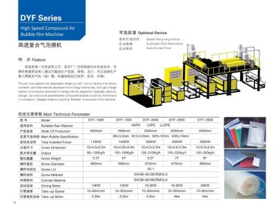 Chine Machine composée à grande vitesse de film de bulle d'air de série de Vinot DYF-2500 DYF pour la largeur 2000mm à vendre