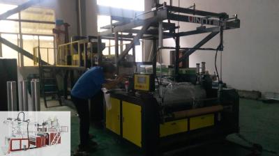 China PLC Operation Consumption Fully Automatic Cast Film Extrusion Machine Easy Operation 150 KG / H Model No. SLW-1000 for sale