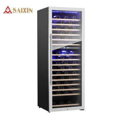 China Large Size Double Zones Compressor Wine Fridge SRW-230D 600L for sale