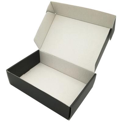 China Recyclable Black Cardboard Corrugated Airplane Shipping Box For Dress for sale