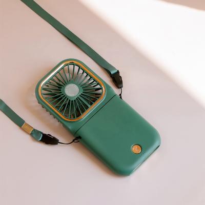 China High Quality Fashion Folding Phone Stand And Powerbank 2021 Mini Fan For Girls And Kids Use While Walking Or In The Office for sale