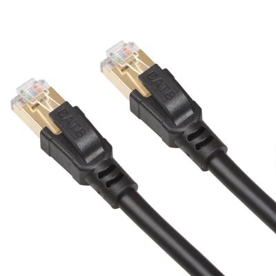 China Flecken-Kabel S/FTP 40Gbps 2000MHZ Soems Gigabit Ethernet Cat8 praktisch zu verkaufen