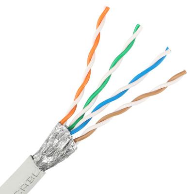 中国 フィート多色刷り紀元前の26AWG FTP LSZH Cat5e LANケーブルのコンダクター1000 販売のため