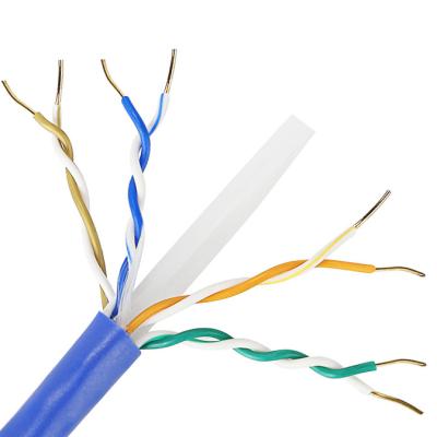 중국 실내를 위한 순동 이더넷 Cat6 랜 케이블 1000 Ft CU 4PR 23AWG 0.57 밀리미터 판매용