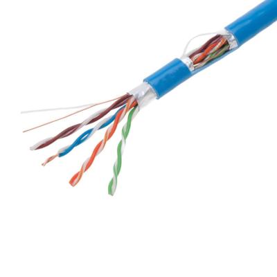 Cina Cavo del ftp CAT6 del blu 0.57mm, cavo di rame puro pratico Cat6 in vendita