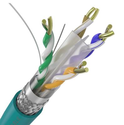 China Beschermde Zuivere Naakte Koper van de Kabelstp SSTP Hoge Prestaties van LSZH 23AWG het Cat6 Te koop