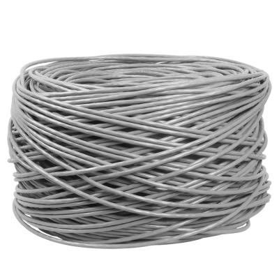 China 1000FT CCA CAT6 Internet Kabel UTP Lan Cable 4 PAREN van 24AWG 0.48mm 305M Grey Te koop