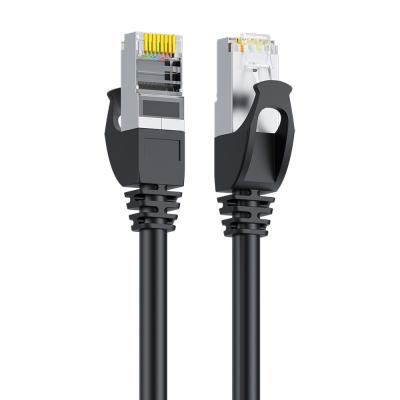 Chine Le double noir de corde de correction de SFTP Cat6 a protégé le connecteur RJ45 du cuivre pur 24AWG à vendre