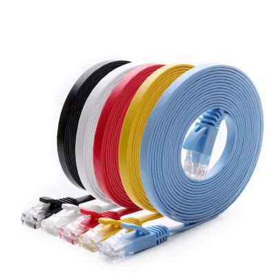 中国 実用的な耐久の細く平らなCat6aパッチのCordeの高速ギガビット 販売のため