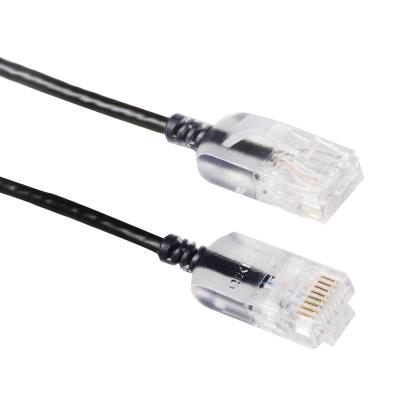 China Cobre desencapado puro magro 10G 30AWG do cabo de remendo RJ45 da corrida Cat6a de Snagless UTP à venda