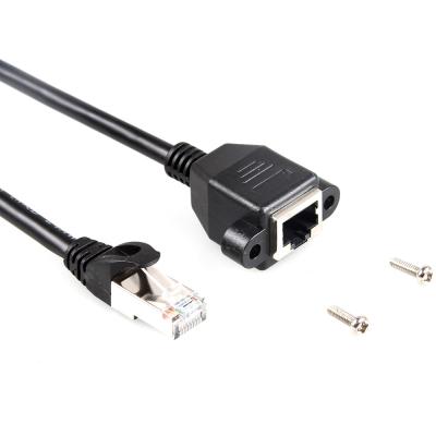 China De stabiele Kat 6a beschermde Ethernet-Kabel, RJ45-zet de Uitbreidingskabel met Schroefcomité op Te koop