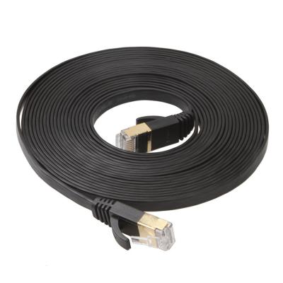 China Cor de Lan Cables Flat Short Black dos ethernet de Cat6 UTP para o computador à venda