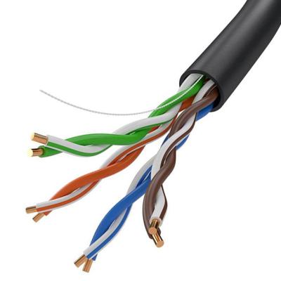 China El cable sólido 4 de la red de UTP Cat5e empareja la chaqueta de PVC del conductor del CCA en venta