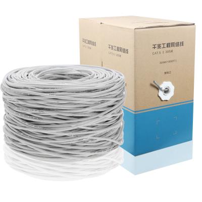 China O cabo ethernet durável da rede de 23AWG Cat5e, 4 pares 1000ft UTP protegeu o cabo à venda