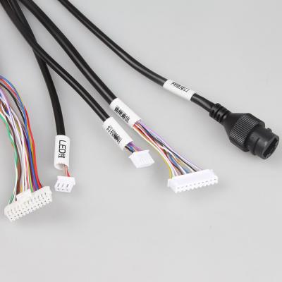 China Prenda impermeable industrial estable PHB 2x12 del arnés de cable del ODM a RJ45+ XH2.54 en venta