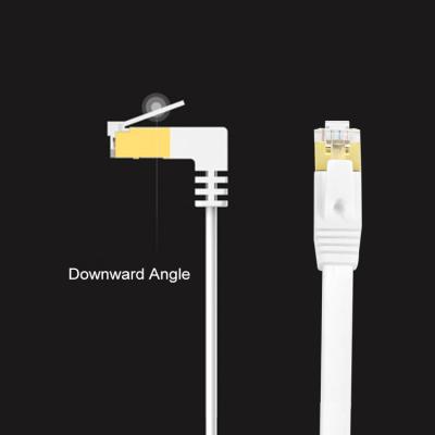 Chine Câble Ethernet plat blanc stable de Cat6, corde pratique d'Ethernet de gigabit à vendre