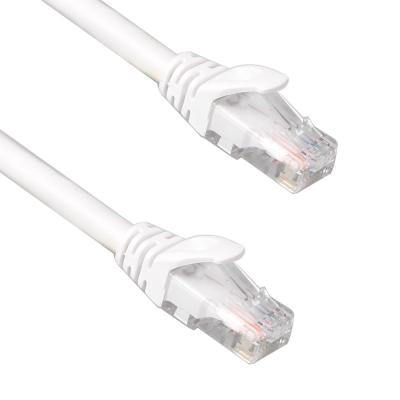 Chine La correction blanche d'UTP Cat6 attachent 24AWG 7/0.2 la veste de PVC LSZH avec le connecteur RJ45 à vendre