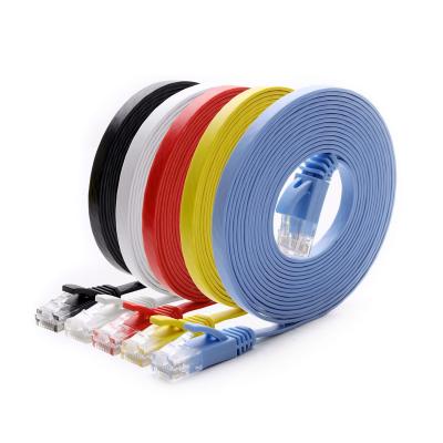 China El remiendo plano ultrafino Cat6 telegrafía multipropósito con RJ45 8P8C en venta