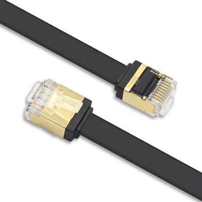 中国 超薄いRJ45 Cat7のパッチ・コード平らなネットワークCat5e CAT6 LSZHのジャケット 販売のため