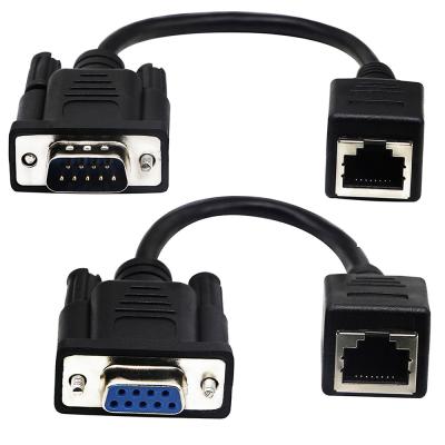 Κίνα Cat5 Cat6 RJ45 στο καλώδιο RS232, DB9 9 βιομηχανικές συνελεύσεις καλωδίων Ethernet καρφιτσών προς πώληση