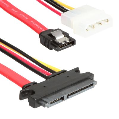 Cina Il cablaggio del cavo di dati di ROHS SATA III cabla SATA 7+15Pin 22 Pin To SATA 7Pin+4Pin in vendita