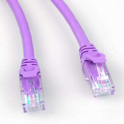 Cina Isolamento porpora dell'HDPE del cavo di toppa di Rj45 Cat6a per l'esposizione di LED della rete in vendita