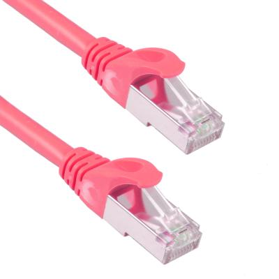 China Prenda impermeable resistente directa 26AWG 10Gb del cordón de remiendo del pie Cat7 del entierro 6 roja en venta