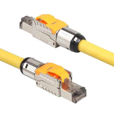 中国 現場で終結する Cat 7 STP ケーブル、RJ45 8P8C ネットワーク モジュラー プラグ Cat 7 パッチ ケーブル 販売のため