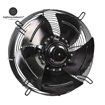 China 0~10VDC/PWM Road 200 250 300 350 400 450 500 550 mm EC 230V Industrial External Blower Motor Axial Fans for sale