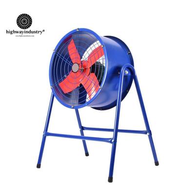 China Building Material Stores Road 16~20 Inch DC Post Axial Fan High Speed ​​Industrial Stationary Blower Stand Axial Fan For Farm for sale