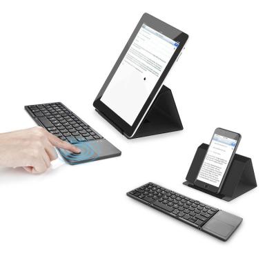 China Capacitive Touch Screen Black Wireless Keyboard All-in-one Wireless Media Keyboard and Easy to Carry for sale