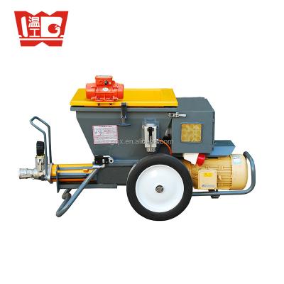 China Oli wolong external concrete vibrator on concrete mortar cement plaster sprayer machine ZPN for sale