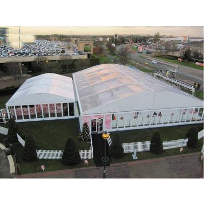 China Warehouse ; Hot Selling Storage Factory Aluminum Structure Big Warehouse Marquee Curved Shaped Tent For Event for sale