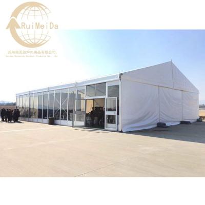 China Outdoor Aluminum Alloy 6061/T6 Aluminum Warehouse Tent Storage Industrial PVC Tent For Stock for sale