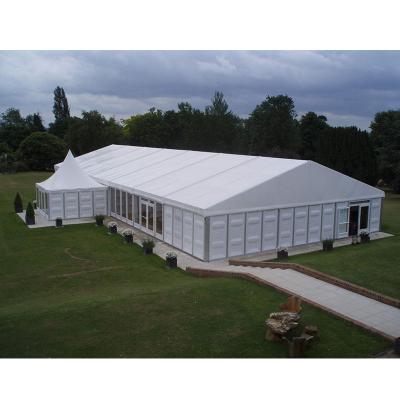 China Stylish large capacity outdoor advertising promotion wedding tent 30x60m for event luxury fashion customized PVC wall frame tent for sale