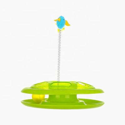 China Viable Swing Bird Cheese Wheel Pet Toy A Cat Wheel Toy For Making Cat Toy for sale