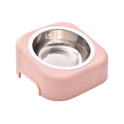 China Sustainable Manufacturer Wholesale Pet 8 Degree Tilted Dishes And Bowls For Cats Stainless Steel Bowl for sale