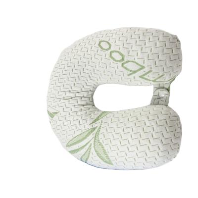 China Anti Dust Mites Memory Ergonomic Bamboo U Shaped Foam Cover Portable Travel Pillow for sale