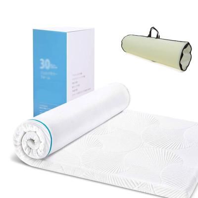 China Foldable Bamboo Cover Queen King Sit Top Mattress Topper for sale