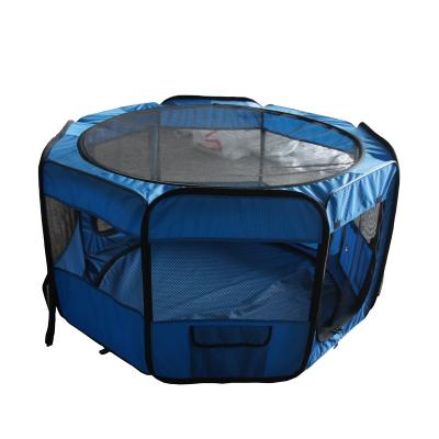 China 8 Panel Sustainable Portable Soft Pet Playpen for sale