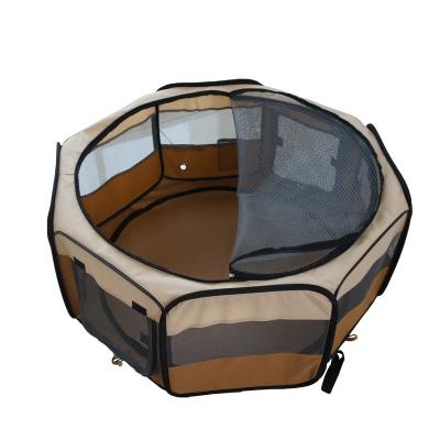 China Dogs 8 Panels Foldable Soft Fabric Pet Playpen for sale